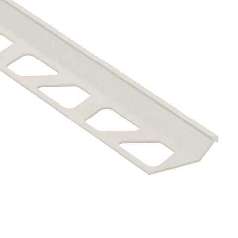 Schluter FINEC-TS Mitred Corner Tile Trim - Textured Natural Cream, Coated Aluminum